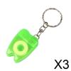 bnf 3Xportable Floss Keychain Essentials Tool Flat Line Design For Travel Green | Oral Care | Dental Floss & Flossers view 2