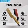 DANIAL Barber Wooden Handle Razor Stainless Steel Shaving Razor - Single Face Straight Barber Blades, and Foldable Design - Perfect for Men's Shaving view 4