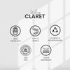Claret Ultra Soft 2-Ply White Facial Tissues | 100 Pulls | Pack Of 6 | Skin-Friendly & OBA-Free | (18 x 20 cm) view 4