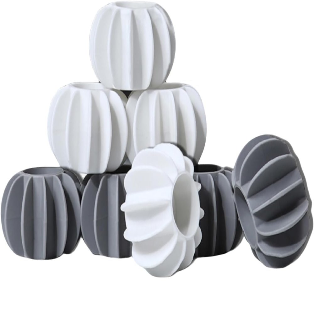 TWYN Reusable Silicone Balls for Washing Machine - Silicone Magic Balls for Clothes and Hair Cleaning, Non-Electric, Wash and Dry Balls, Laundry Care, Anti-Tangle Cleaning Balls(Pack of 8).