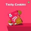 Desi Culture fruit biscuit/Cookies 200g | Crunchy Handmade Bakery-Style Biscuits | Tea Time Snack | Eggless Vegetarian Cookies for Kids & Adults | Healthy Sweet Treat | Fresh & Hygienic Pack view 3