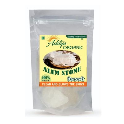 Aditya Organic Alum Stone (FITCARI),Water Purification, Vastu,Saving/Premium White Crystals Fitcari