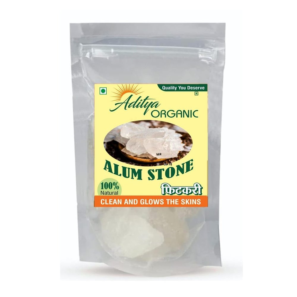 Aditya Organic Alum Stone (FITCARI),Water Purification, Vastu,Saving/Premium White Crystals Fitcari
