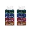 Claret 2-Ply Facial Tissue | Makeup Removal Tissue Wipes | Tissue Paper Holder For Office Desk | Car Accessories | 200 Pulls Each |Pack of 8 view 1