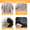 Extra-Large Size 12PCS Multipurpose Wire Dishwashing Rag,Non Scratch Wire Dishcloth, Reusable Steel Wool Scrubber,Non-Scratch&Quick-Drying&Odor-Resistant Multi-Purpose for Kitchen,Bathroom Cleaning view 3