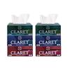 Claret 2-Ply Facial Tissue | Makeup Removal Tissue Wipes | Tissue Paper Holder For Office Desk | Car Accessories | 200 Pulls Each |Pack of 6 view 1