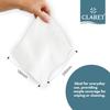 Claret 2-Ply Facial Tissue | Makeup Removal Tissue Wipes | Tissue Paper Holder For Office Desk | Car Accessories | 200 Pulls Each |Pack of 6 view 3