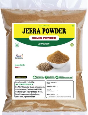 3V PRODUCTS Jeera Powder | Cumin Powder 250 Gm | Jeeragam | Spice & Masala| Enhance Flavour| No Artifical Colour & Preservatives| 100% Natural