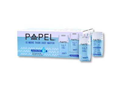 Papel Alkaline Drink with 8.5 pH | 330ml x 24 Packs | Pure, Clean & Crisp Taste | Enriched with Essential Minerals & Vitamins | Packed in Eco-Friendly Cartons | Pack of 24