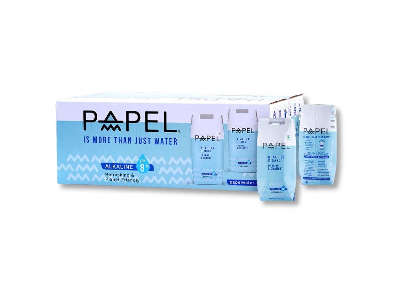 Papel Alkaline Drink with 8.5 pH | 330ml x 24 Packs | Pure, Clean & Crisp Taste | Enriched with Essential Minerals & Vitamins | Packed in Eco-Friendly Cartons | Pack of 24