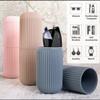ANSHRIT CREATION Plastic Portable Toothbrush/Toothpaste/Glasses/Storage Organizer Cover for Travel Bathroom Hiking Camping - Pack of 1 view 2
