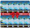 Dr C Underpads (10X10=100 Sheets) Economy Pack 90x60 Large Size for Adults Elders Patients Baby Bed with Hospital-Grade Gel Core for Super Absorbency, Leak Proof Urinary Incontinence Under Pads view 1