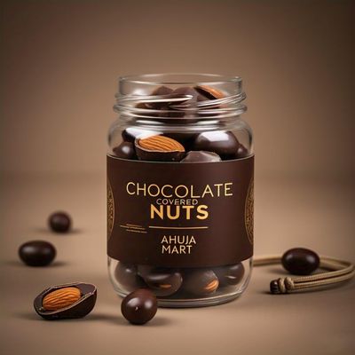 Ahuja Mart Premium Chocolate Coated Almonds Nuts 100% Natural | Almonds Chocolate Coated | Healthy Chocolate Chocolate Coated Almonds | Pack of 1-100G