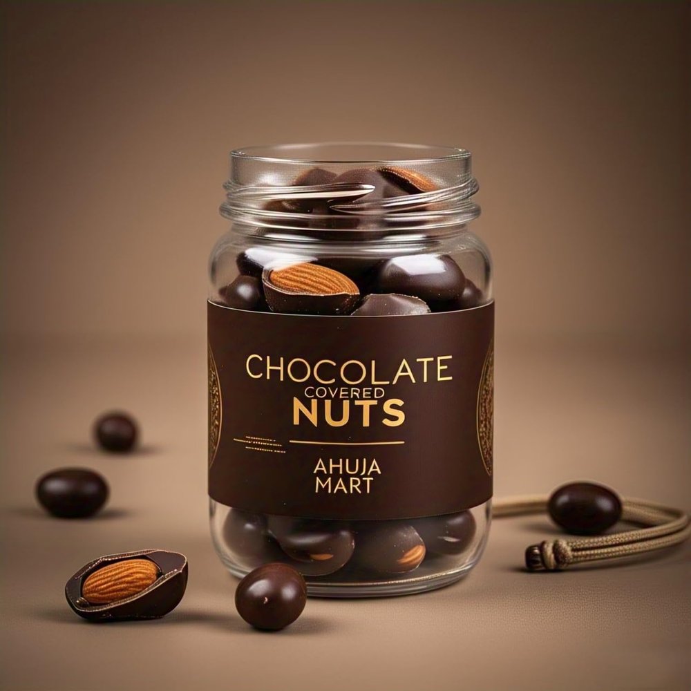 Ahuja Mart Premium Chocolate Coated Almonds Nuts 100% Natural | Almonds Chocolate Coated | Healthy Chocolate Chocolate Coated Almonds | Pack of 1-100G