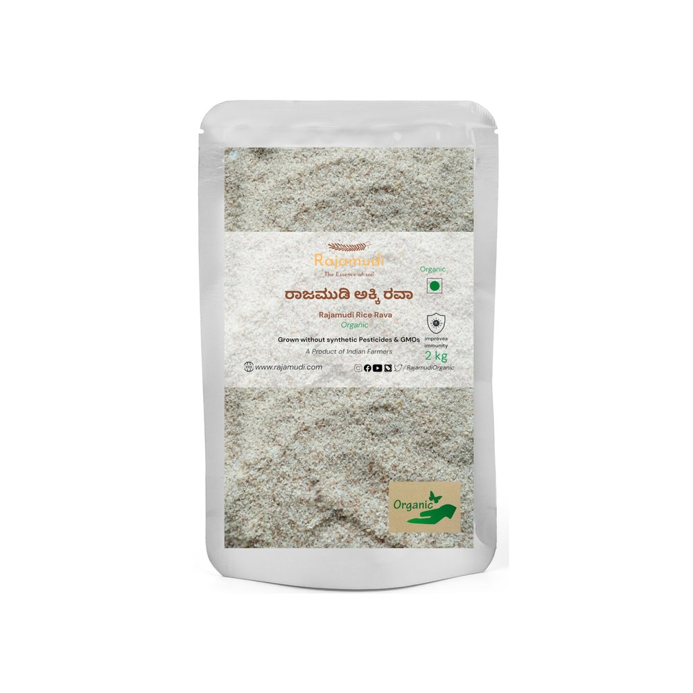 Rajamudi Organic Rice Rava (2 KG)