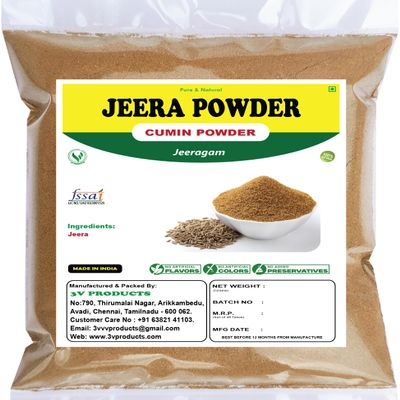 3V PRODUCTS Cumin Powder - Pack Of 2x100g - Jeera Powder | | No Added Preservatives & Colours