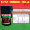 Acharooz Spicy Mango Pickle 350 gm Packet - Tangy & Spicy Indian Condiment - Boosts Immunity & Improves Digestion - Rich in Vitamins & Antioxidants - Daily Use Essential Nutrients & Fiber view 2