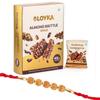 Loyka Rakhi Gift Hamper | Almond Brittle with Traditional Rakhi & Tikka Set | Raksha Bandhan Gift for Brother view 1