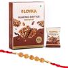 Loyka Rakhi with Sweets Combo | Gourmet Almond Brittle Chocolate + Rakhi + Roli Chawal | Raksha Bandhan Gift for Brother view 1