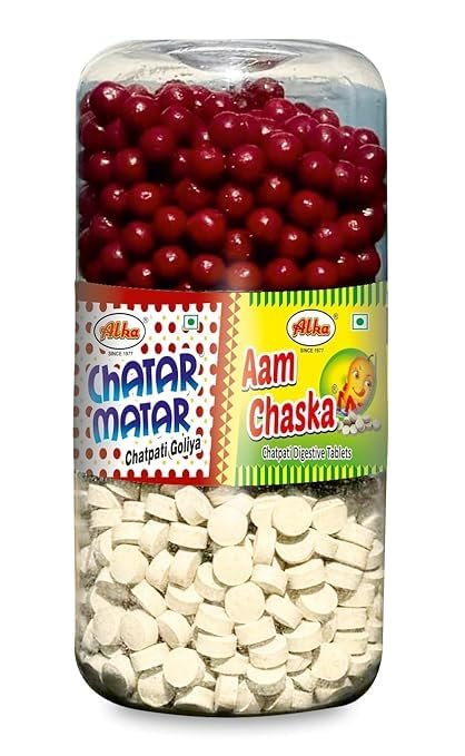 Aam chaska 200 gm and Chatar Matar 200 gm Good for digestion Travel pack easy to carry 2 in 1 pack