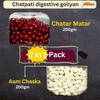 Aam chaska 200 gm and Chatar Matar 200 gm Good for digestion Travel pack easy to carry 2 in 1 pack view 4