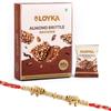Loyka Rakhi Gift Pack | Almond Brittle Brownie with Designer Rakhi, Roli Chawal | Raksha Bandhan Gift Hamper for Brother view 1