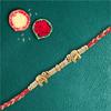 Loyka Rakhi Gift Pack | Almond Brittle Brownie with Designer Rakhi, Roli Chawal | Raksha Bandhan Gift Hamper for Brother view 2
