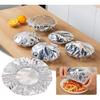 Adjustable Aluminum Foil Food Cover, Reusable Kitchen Bowl Cover, Insulation Film for Food (Pack of 5) view 1