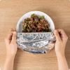 Adjustable Aluminum Foil Food Cover, Reusable Kitchen Bowl Cover, Insulation Film for Food (Pack of 5) view 3