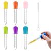 Dropper for Baby, 6 Pack Colorful Silicone Droppers with Cleaning Brush, Medicine Dispenser for Infants, Graduated Measurement for Precise Dosing, Anti Choking Design, Food Grade Material view 1