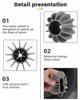 ULTRONEX Washing Machine Cleaning Balls - Soft Silicone Laundry Balls for Deep Cleaning, Pet Hair Removal & Anti-Lint Protection (10 Pcs Set) view 3