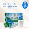 Claret 2-Ply Virgin Pulp Toilet Rolls (10 Rolls in 1 Pack | 180 Pulls Per Roll) - OBA-Free, Skin-Friendly, Tissue for Family Care, Bathroom Hygiene and Everyday Use (Pack Of 3) view 3