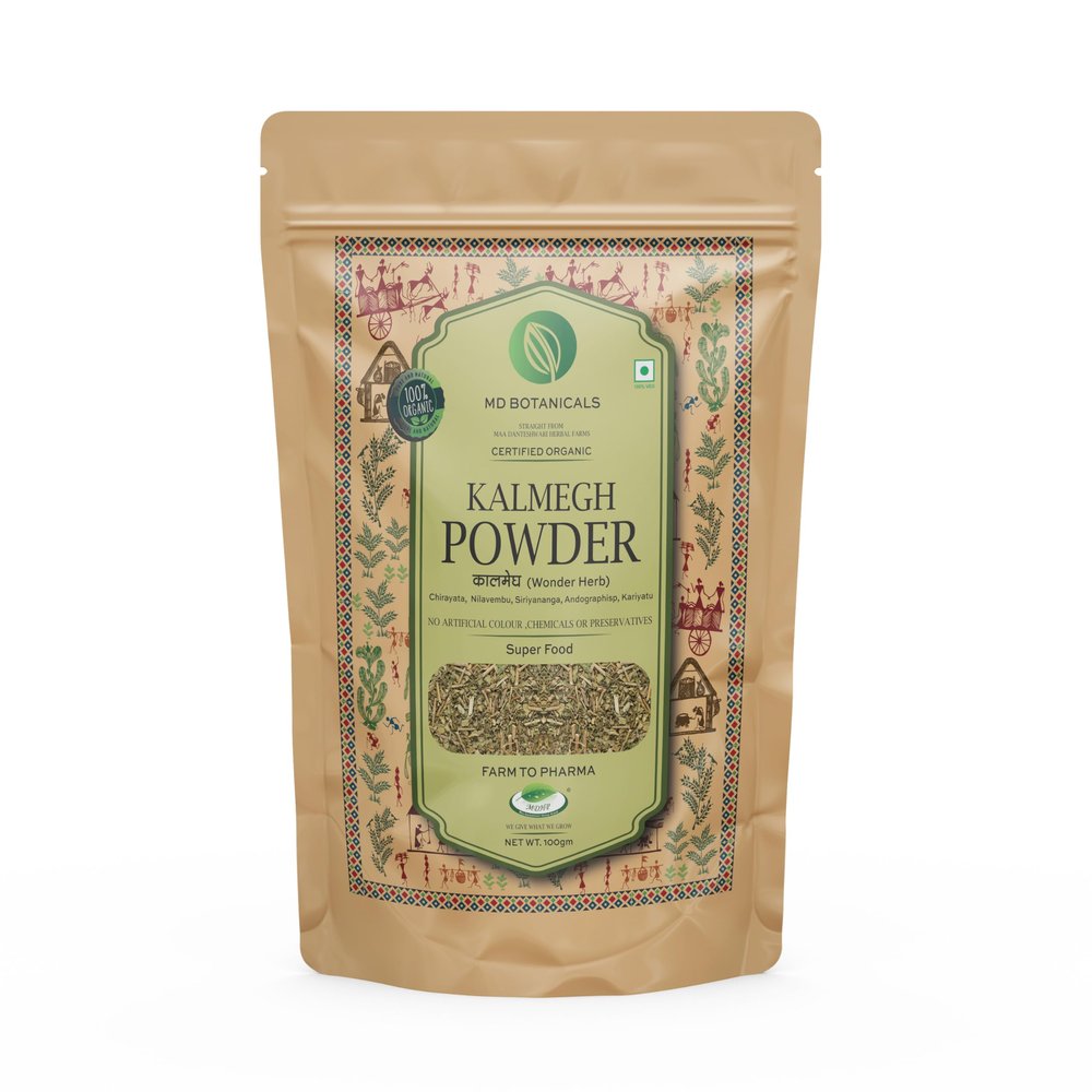 MD Botanicals Kalmegh Powder 100g | Andrographis Paniculata | Ayurvedic Liver Detox & Immunity Booster | Bitter Tonic | 100% Pure Herbal Supplement