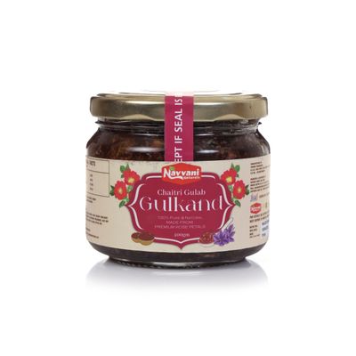 100% SunCooked Pure Rose Petal Gulkand With No Artificial Flavors Natural Coolant (400 g)