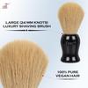 Pearl Shaving Brush with Stand - Soft Bristles & Black Resin Handle | Diwali Gift Options view 4