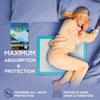 LADY HAWK Dr C Disposable Underpad (3 Pack x 10=30 Sheets) Large Size 60 X 90 cm + (10 Pack x 10=100 Wipes) Real Care Wet Wipes Large Size 32 X 32 cm for Adults, Elders, Baby, Home and Hospital Care view 4