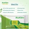 LADY HAWK (12 Pack x 10=120 Wipes) Real Care Wet Wipes Large Size 32 X 32 + Disposable Underpad Dr C (4 Pack x 10=40 Sheets) Large Size 60 X 90 cm for Hospital and Home Care, Adults, Elders, Baby view 2