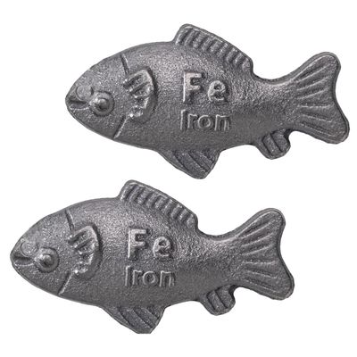 2Pcs Iron Fish,Lucky Iron Fish,an Effective and Safe Cooking Tool,Ideal for Vegans Athletes,Indoor Cooking and Outdoor Adventures