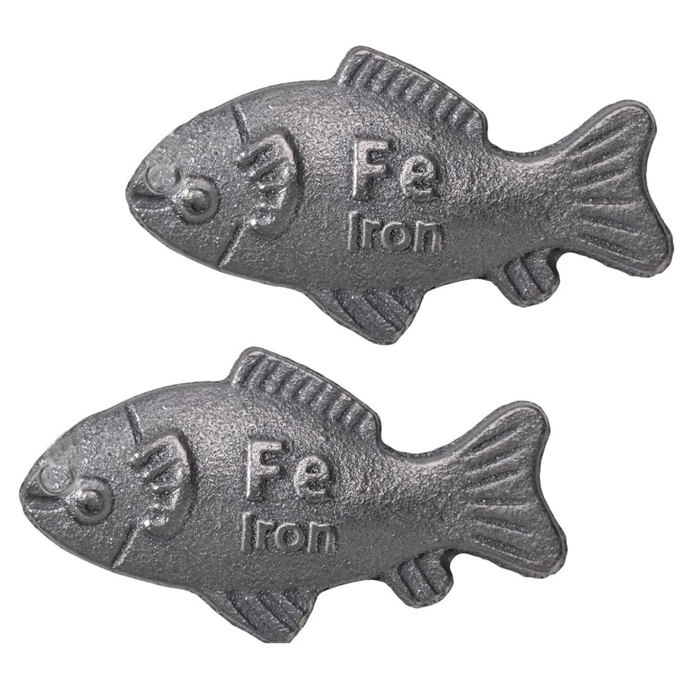 2Pcs Iron Fish,Lucky Iron Fish,an Effective and Safe Cooking Tool,Ideal for Vegans Athletes,Indoor Cooking and Outdoor Adventures