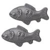 2Pcs Iron Fish,Lucky Iron Fish,an Effective and Safe Cooking Tool,Ideal for Vegans Athletes,Indoor Cooking and Outdoor Adventures view 1