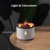 4MYL Flame Diffuser Oil Humidifier with Cool Mist, 2 Mist Modes, Timer, Auto-Off, Safety Protection, Quiet Aromatherapy Diffuser for Home, Bedroom, Office, Essential Oil with Flame Light Effect view 2