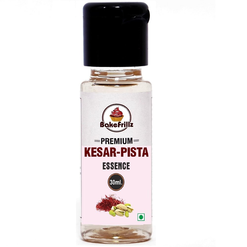 Bakefrillz Food Flavour Essence for Cake Baking, Ice creams, puddings, cookies, essence for cake making, 30 ml (Kesar-Pista)