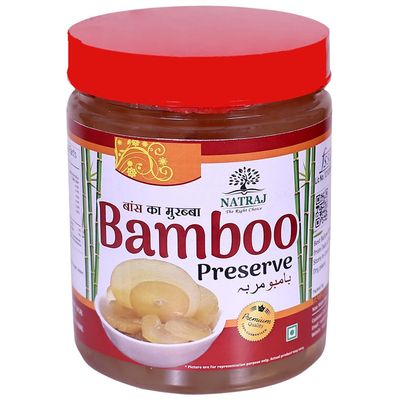Bans/Bamboo Murabba Helps in Height Increase (Bass Ka Murabba 500 gm Pack) | & | Brings a Pack of 4 Delicious Pickles: Red Chilly, Green Chilly, Ginger, Garlic Pickle