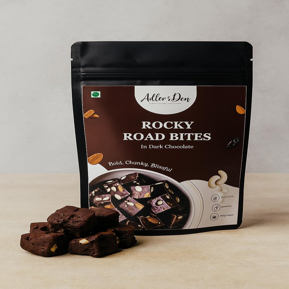 Adler's Den Rocky Road Bites Chocolate-Covered Fruit & Nut Clusters (65 g)