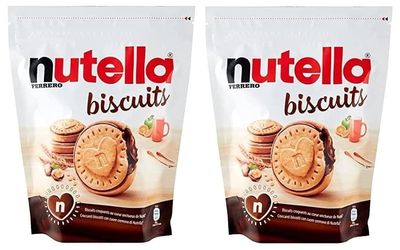 Nutellas Biscuits, Hazelnut Flavoured Delicious Crunchy Biscuit With Wheat Flour, 276g (Pack of 2)