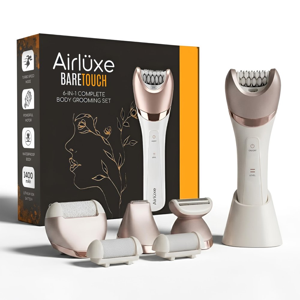 6-in-1 Women Grooming Kit | Body Trimmer, Epilator & Bikini Trimmer for Women | Shaver | Callus Remover | Waterproof | 120-Min Runtime | Ladies Trimmer for Private Parts