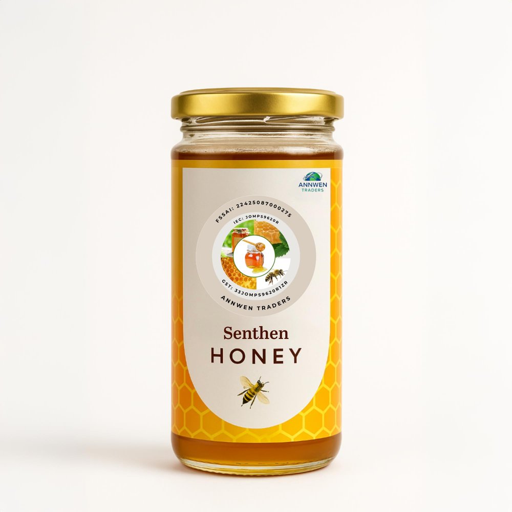 Annwen Traders Senthen Honey, 500 gram | 100% Pure & Natural Honey | No Added Sugar