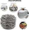 Hemshail Stainless Steel Wool Scrubber for Removing Tough Dirt,Steel Sponge Scourers Pad for Kitchens,Bathroom and More (24Pc) view 2