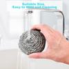 Hemshail Stainless Steel Wool Scrubber for Removing Tough Dirt,Steel Sponge Scourers Pad for Kitchens,Bathroom and More (24Pc) view 4