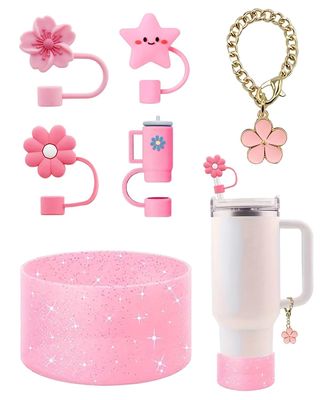 6 PCS for Stanley Cup Accessories, Excluding Cups, for Stanley Straw Cover, Straw Cover, Easy to Clean, Creative Topper Stopper Cap Cups Accessories, Reusable Straws Accessories